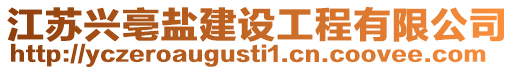 江蘇興亳鹽建設工程有限公司