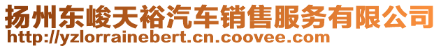 揚(yáng)州東峻天裕汽車銷售服務(wù)有限公司