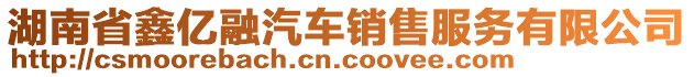 湖南省鑫億融汽車銷售服務(wù)有限公司