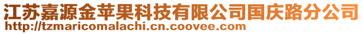 江蘇嘉源金蘋果科技有限公司國慶路分公司