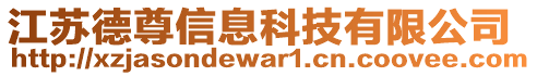 江蘇德尊信息科技有限公司