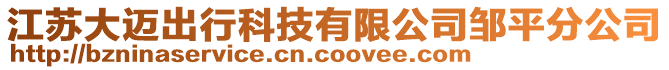 江蘇大邁出行科技有限公司鄒平分公司