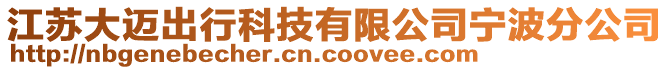 江蘇大邁出行科技有限公司寧波分公司