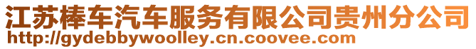 江蘇棒車汽車服務有限公司貴州分公司