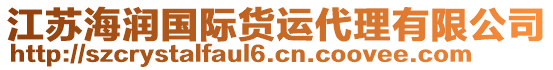 江蘇海潤國際貨運代理有限公司