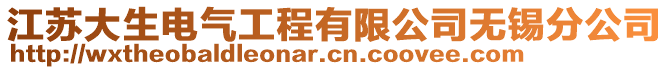 江蘇大生電氣工程有限公司無錫分公司