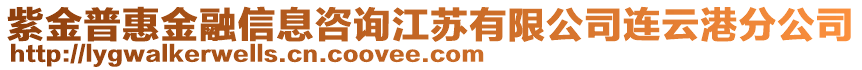 紫金普惠金融信息咨詢江蘇有限公司連云港分公司