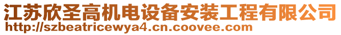 江蘇欣圣高機電設備安裝工程有限公司