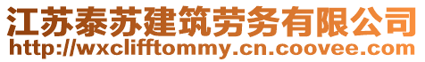 江蘇泰蘇建筑勞務(wù)有限公司