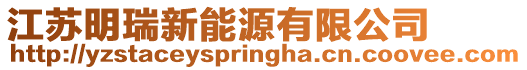 江蘇明瑞新能源有限公司