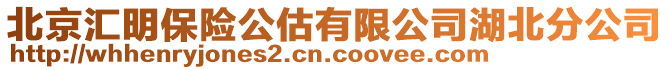 北京匯明保險公估有限公司湖北分公司