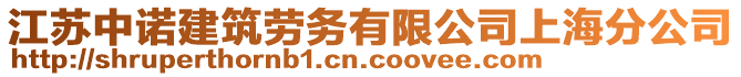 江蘇中諾建筑勞務有限公司上海分公司