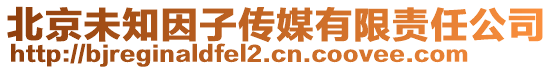 北京未知因子傳媒有限責任公司