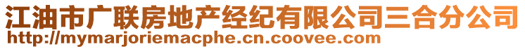 江油市廣聯(lián)房地產經紀有限公司三合分公司