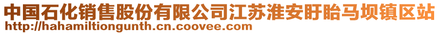 中國(guó)石化銷(xiāo)售股份有限公司江蘇淮安盱眙馬壩鎮(zhèn)區(qū)站