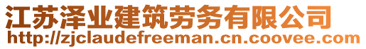 江蘇澤業(yè)建筑勞務(wù)有限公司