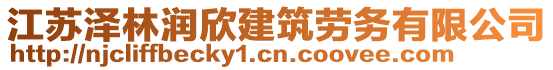 江蘇澤林潤欣建筑勞務(wù)有限公司