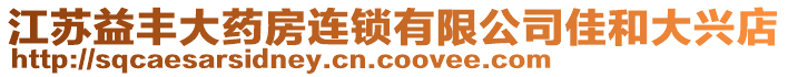 江蘇益豐大藥房連鎖有限公司佳和大興店