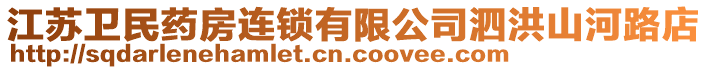 江蘇衛(wèi)民藥房連鎖有限公司泗洪山河路店