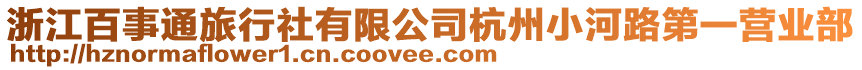 浙江百事通旅行社有限公司杭州小河路第一營業部