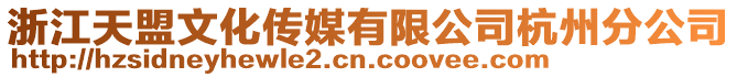 浙江天盟文化傳媒有限公司杭州分公司