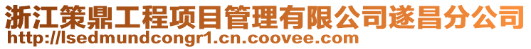 浙江策鼎工程項目管理有限公司遂昌分公司