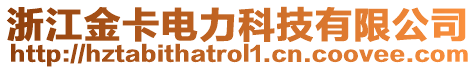 浙江金卡電力科技有限公司