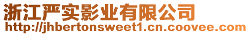 浙江嚴(yán)實(shí)影業(yè)有限公司