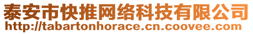 泰安市快推網(wǎng)絡(luò)科技有限公司