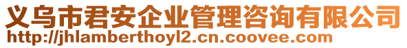 義烏市君安企業(yè)管理咨詢有限公司