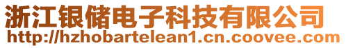 浙江銀儲電子科技有限公司