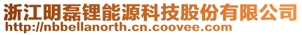 浙江明磊鋰能源科技股份有限公司