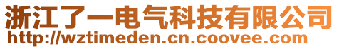 浙江了一電氣科技有限公司