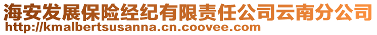 海安發(fā)展保險(xiǎn)經(jīng)紀(jì)有限責(zé)任公司云南分公司