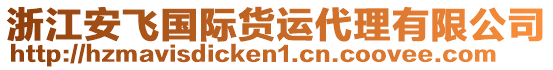 浙江安飛國際貨運代理有限公司