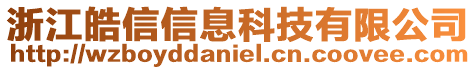 浙江皓信信息科技有限公司