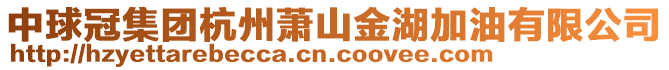 中球冠集團(tuán)杭州蕭山金湖加油有限公司