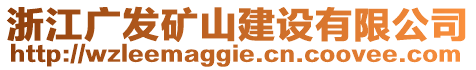 浙江廣發(fā)礦山建設(shè)有限公司