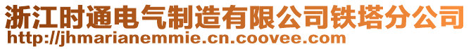 浙江時(shí)通電氣制造有限公司鐵塔分公司