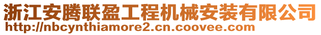 浙江安騰聯(lián)盈工程機(jī)械安裝有限公司