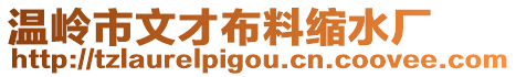 溫嶺市文才布料縮水廠