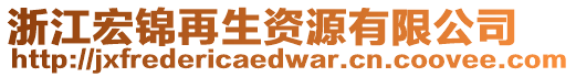 浙江宏錦再生資源有限公司