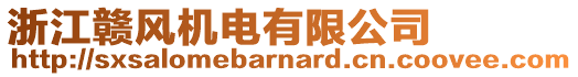 浙江贛風(fēng)機(jī)電有限公司