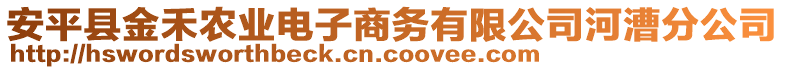 安平縣金禾農(nóng)業(yè)電子商務(wù)有限公司河漕分公司