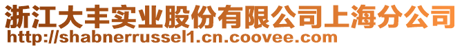 浙江大豐實業(yè)股份有限公司上海分公司