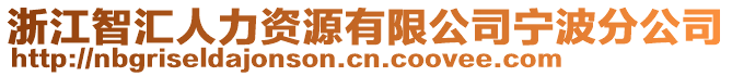 浙江智匯人力資源有限公司寧波分公司