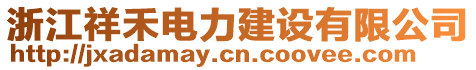 浙江祥禾電力建設(shè)有限公司