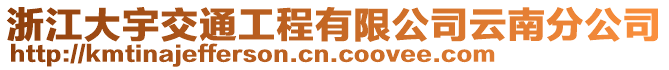 浙江大宇交通工程有限公司云南分公司