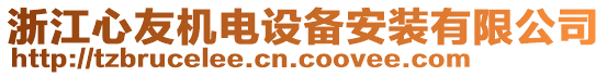 浙江心友機(jī)電設(shè)備安裝有限公司