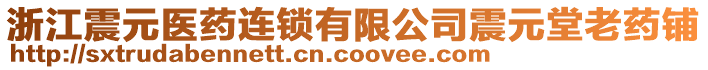 浙江震元醫(yī)藥連鎖有限公司震元堂老藥鋪